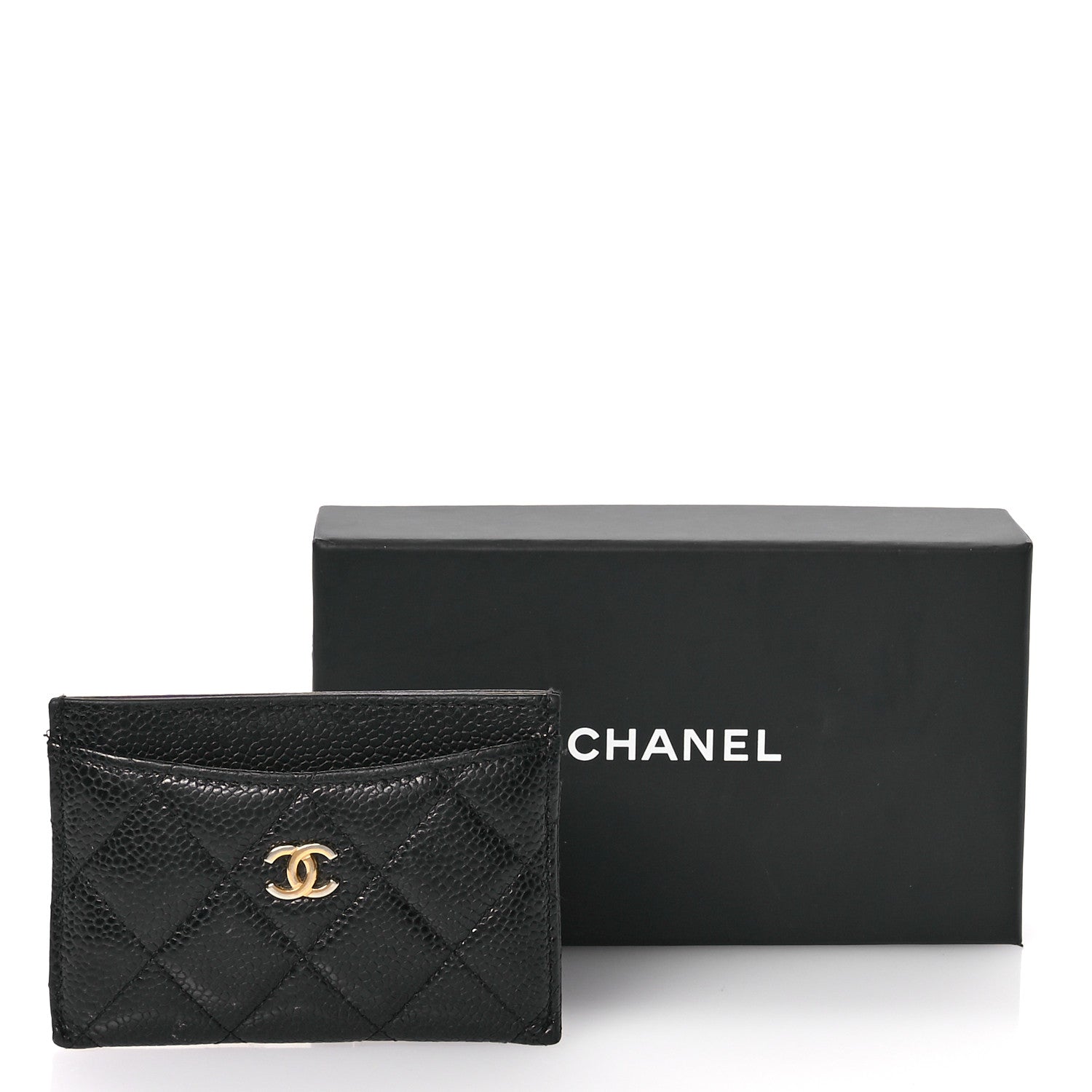 Chanel Caviar Quilted Card Holder Black 9 of 10