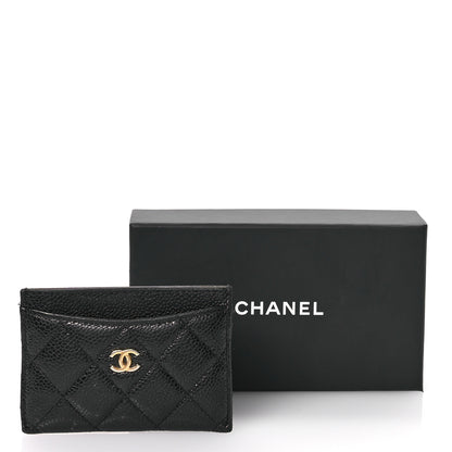 Chanel Caviar Quilted Card Holder Black 9 of 10
