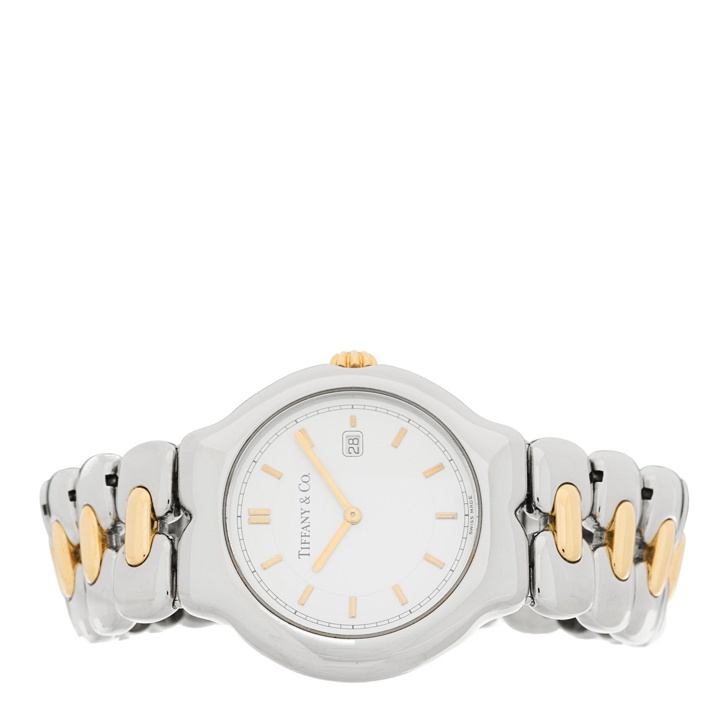Stainless Steel 18K Yellow Gold 34mm Tesoro Quartz Watch