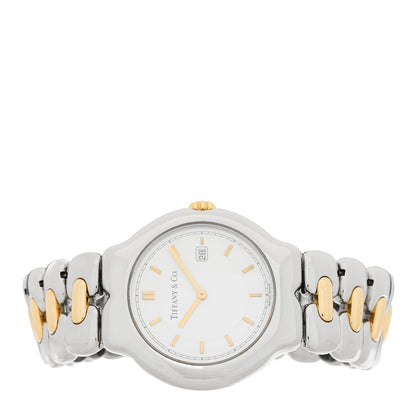 Tiffany Stainless Steel 18K Yellow Gold 34mm Tesoro Quartz Watch 2 of 4