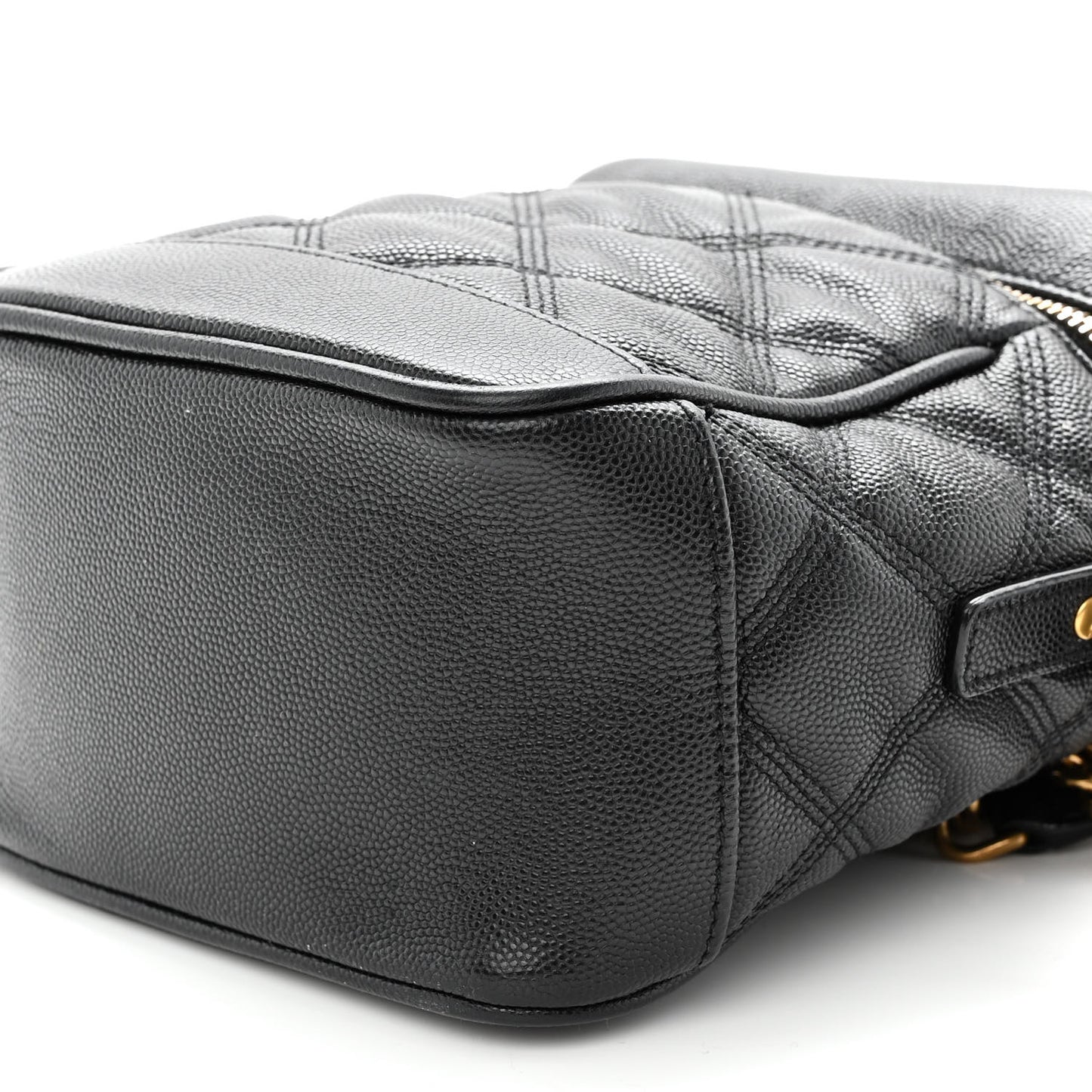 Grain de Poudre Quilted 80's Vanity Bag Black