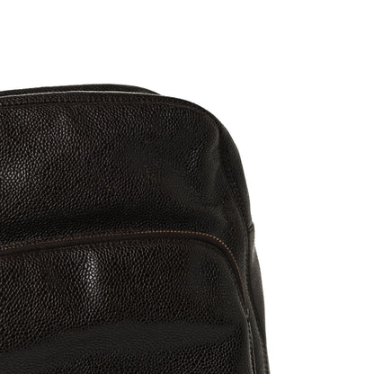 Chanel Caviar CC Backpack Brown 9 of 11
