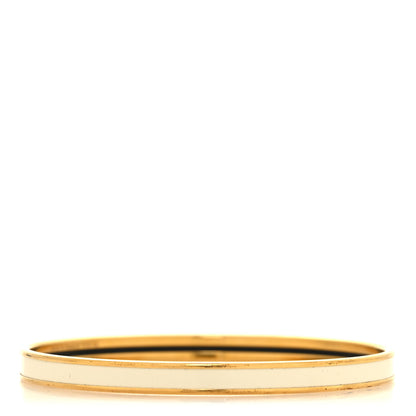 Hermes Enamel Printed Extra Narrow Bracelet 65 Craie 3 of 5