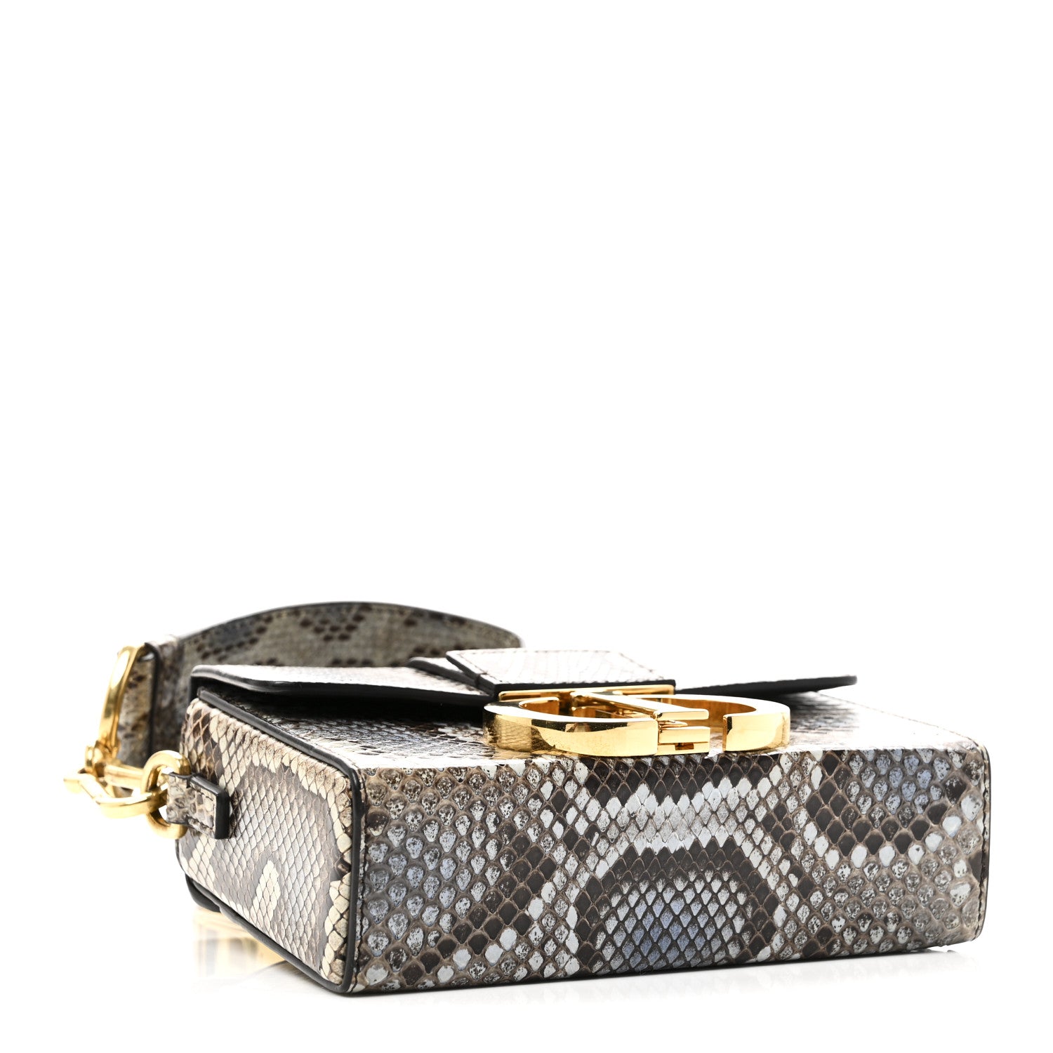 Christian Dior Snakeskin 30 Montaigne Box Bag Beige Multicolor 4 of 9