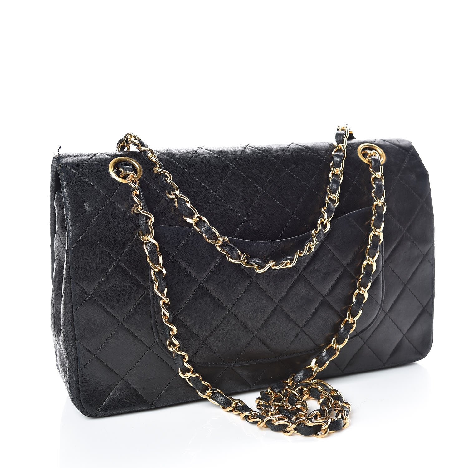 Chanel Lambskin Quilted Medium Double Flap Black 3 of 19