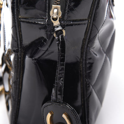 Chanel Patent Quilted Shoulder Bag Black 11 of 12