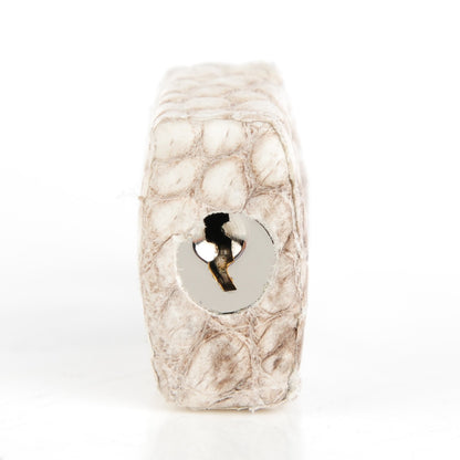 Hermes Matte Niloticus Crocodile Himalaya Kelly Retourne 25 White 23 of 32