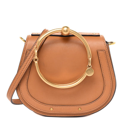 Chloe Calfskin Suede Small Nile Bracelet Bag Caramel 1 of 12