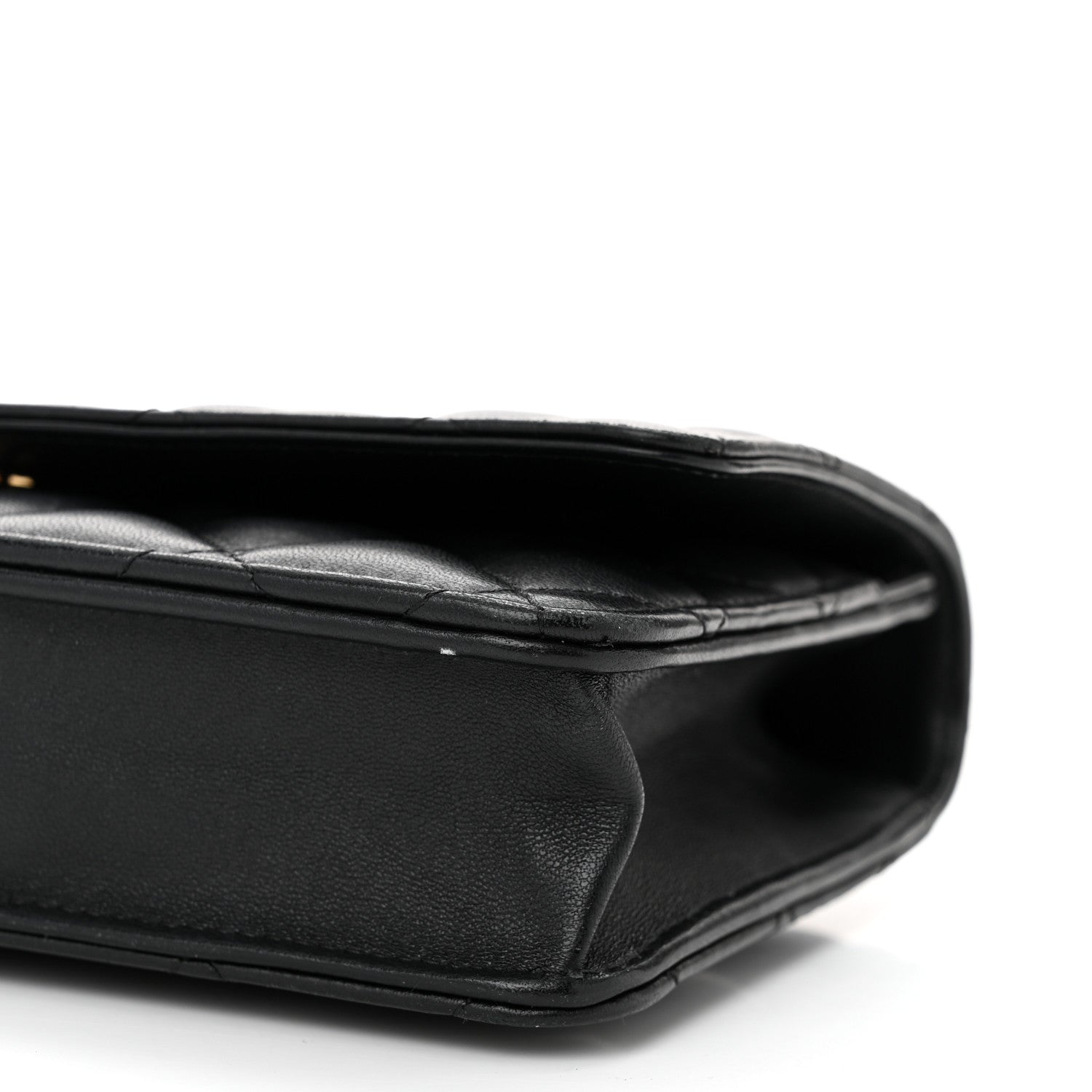 Chanel Lambskin Quilted Wallet On Chain WOC Black 11 of 11