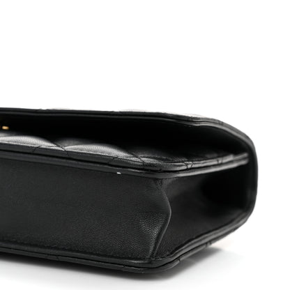 Chanel Lambskin Quilted Wallet On Chain WOC Black 11 of 11