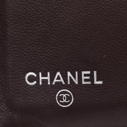Chanel Lambskin Quilted Compact French Flap Wallet Black 6 of 8