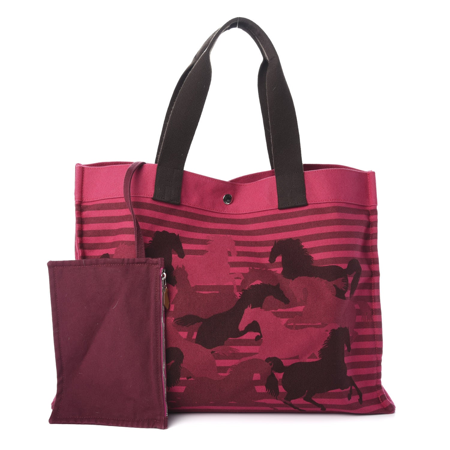 Hermes Cotton Canvas Chevaux En Camouflage Beach Bag 1 of 8