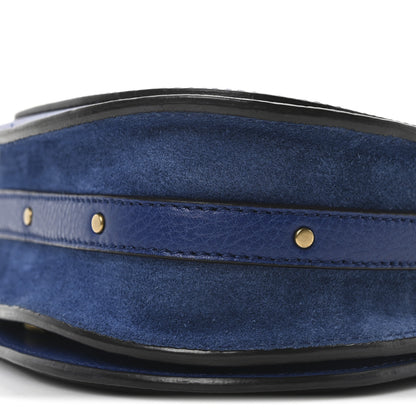 Chloe Calfskin Suede Small Nile Bracelet Bag Majesty Blue 10 of 10