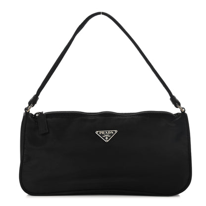 Prada Tessuto Nylon Pochette Bag Black 1 of 10