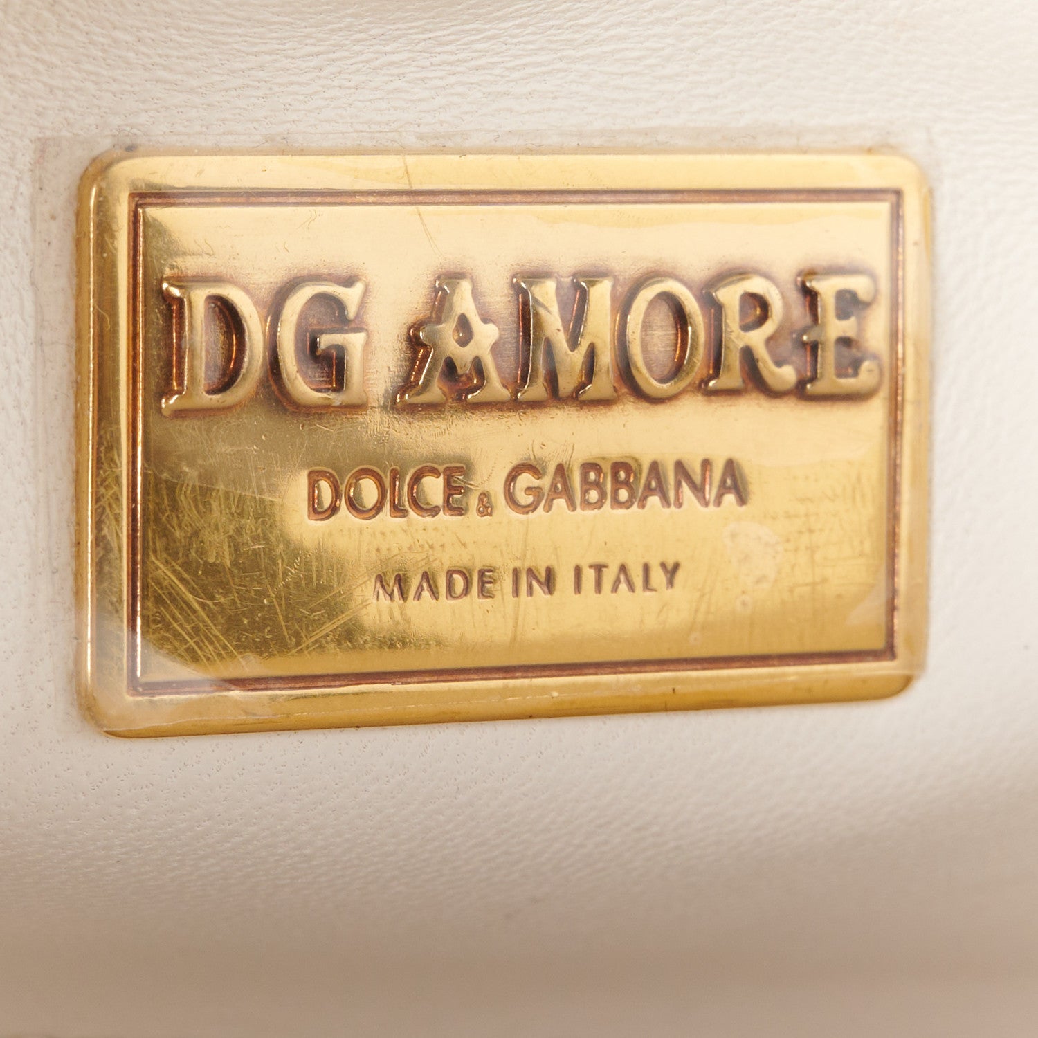 Dolce & Gabbana Smooth Calfskin Small DG Amore Envelope Bag White 6 of 9
