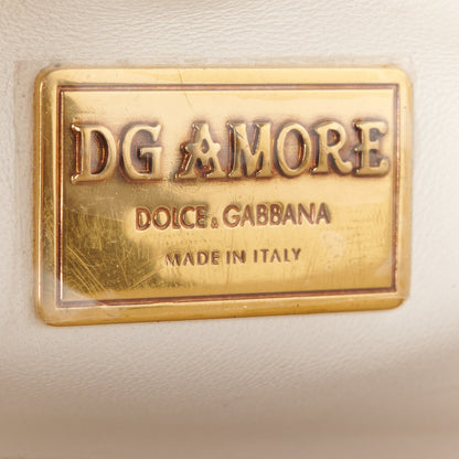 Dolce & Gabbana Smooth Calfskin Small DG Amore Envelope Bag White 6 of 9