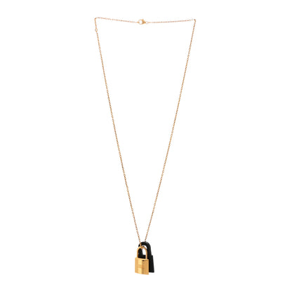Hermes Swift Small O'Kelly Pendant Necklace Black 3 of 6