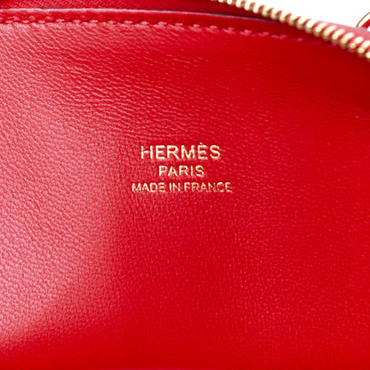 Hermes Chevre Mysore Mini 1923 Bolide Rouge De Coeur 6 of 10