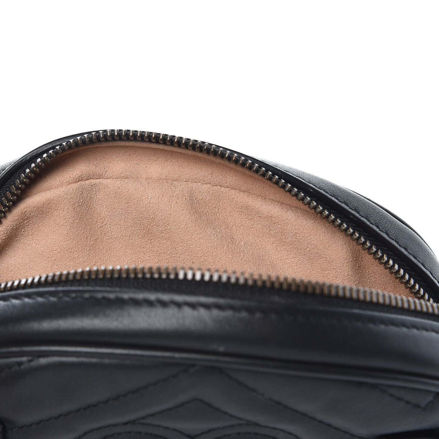 Calfskin Matelasse GG Marmont Belt Bag 85 34 Black