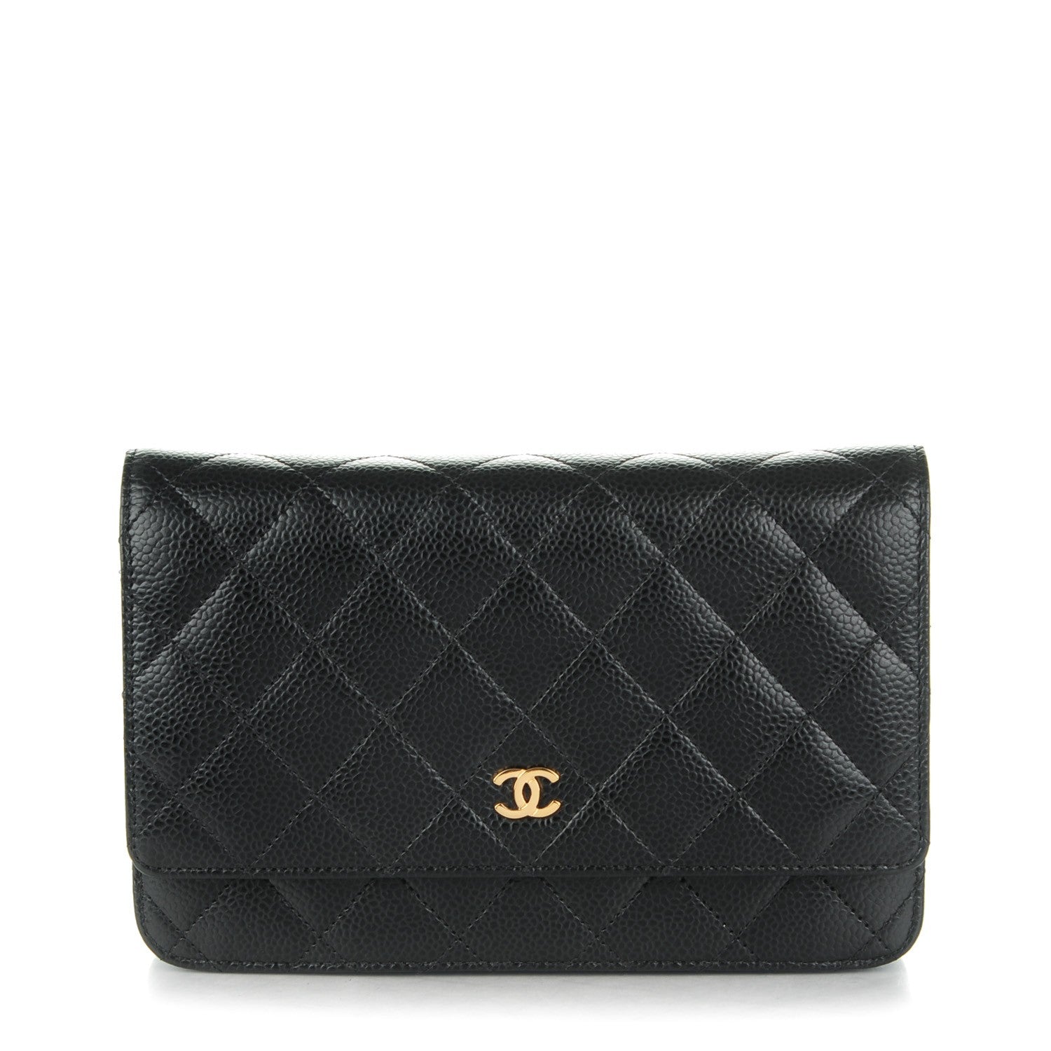 Chanel Caviar Quilted Wallet On Chain WOC Black 1 of 8