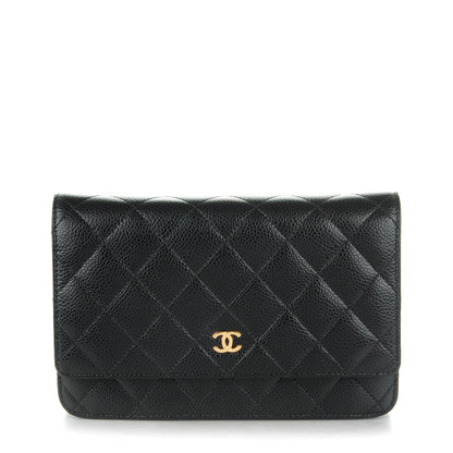 Chanel Caviar Quilted Wallet On Chain WOC Black 1 of 8