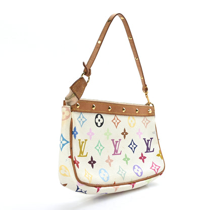 Louis Vuitton Monogram Multicolor Pochette Accessories White 4 of 14