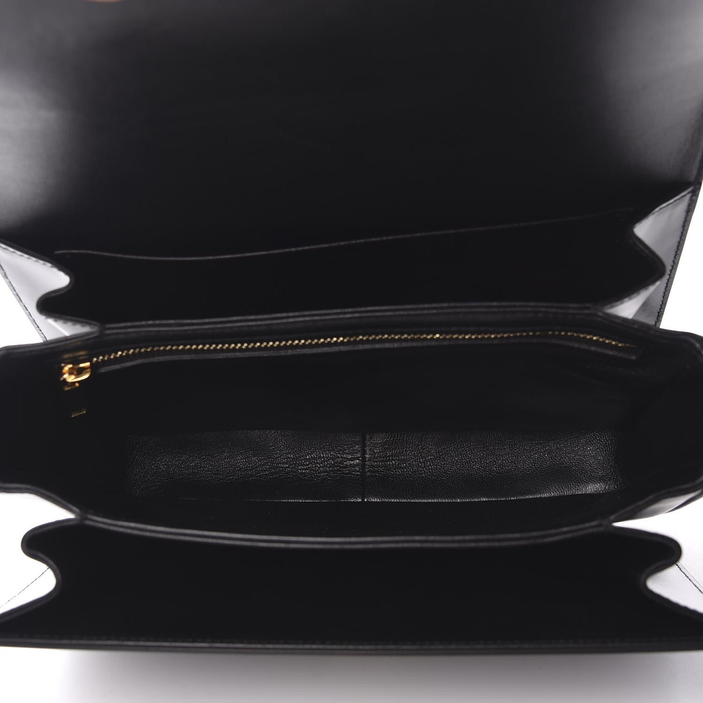 Shiny Calfskin Medium Triomphe Black