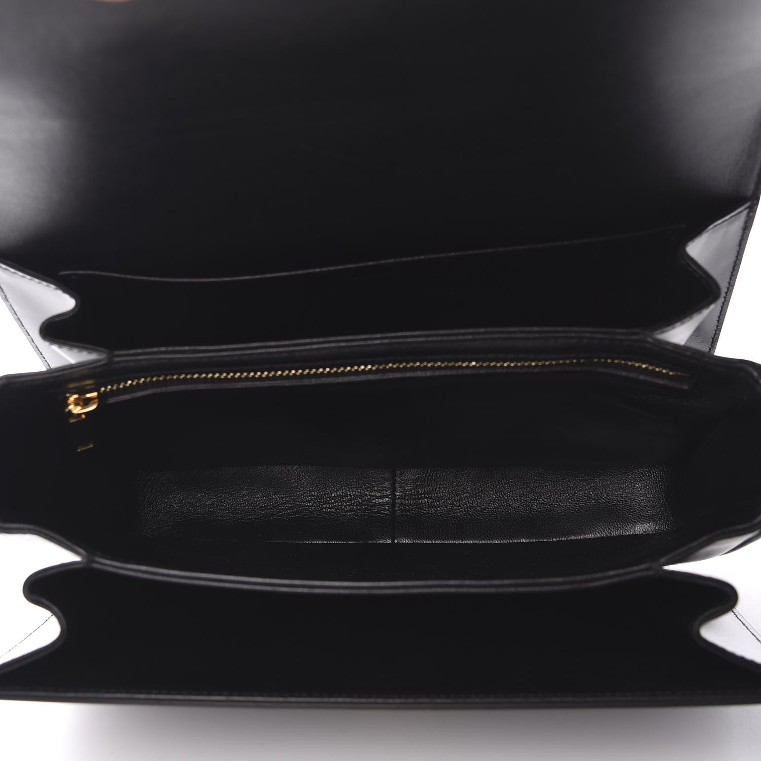 Celine Shiny Calfskin Medium Triomphe Black 5 of 9