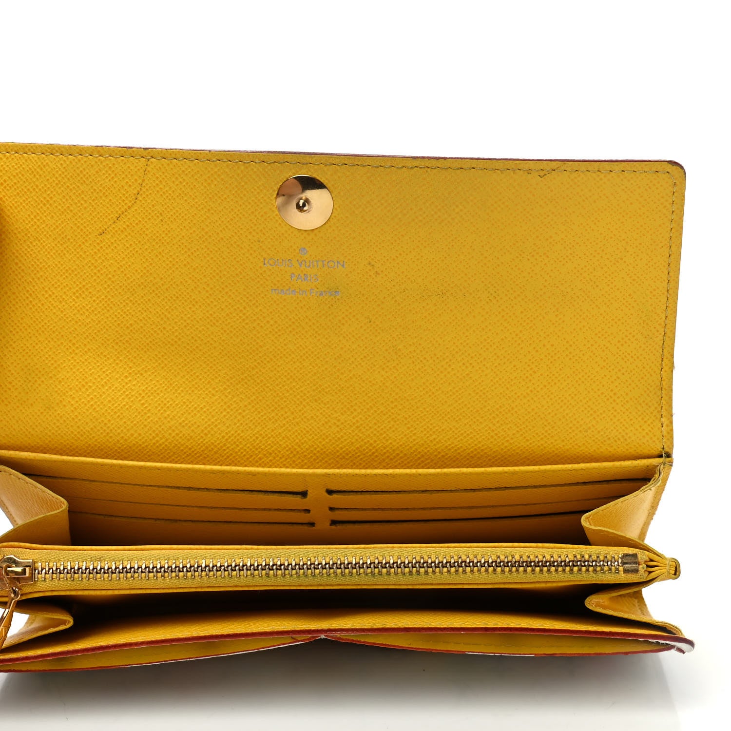 Louis Vuitton Monogram Multicolor Sarah Wallet White Citron 4 of 4