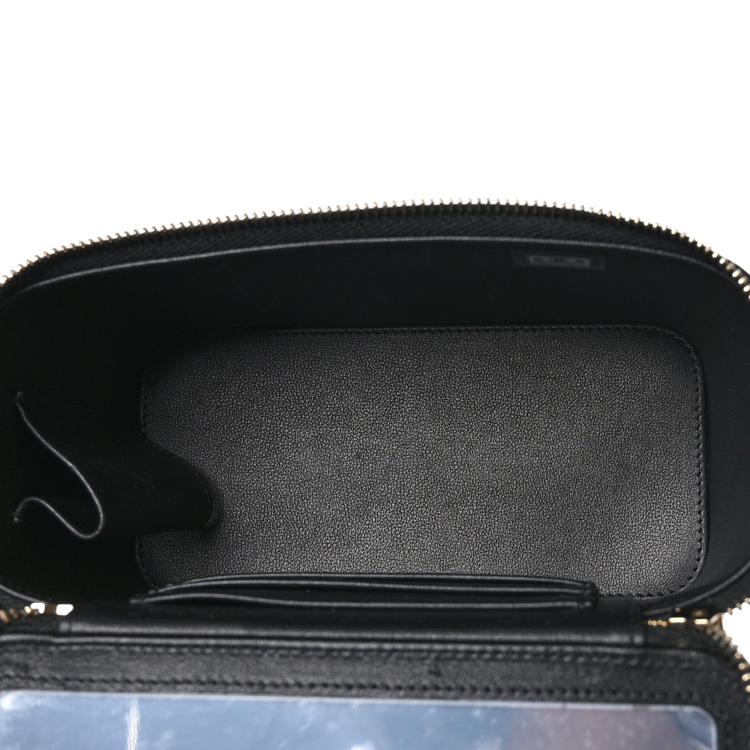 Chanel Lambskin Quilted Small Top Handle Vanity Case With Chain Black 6 of 11