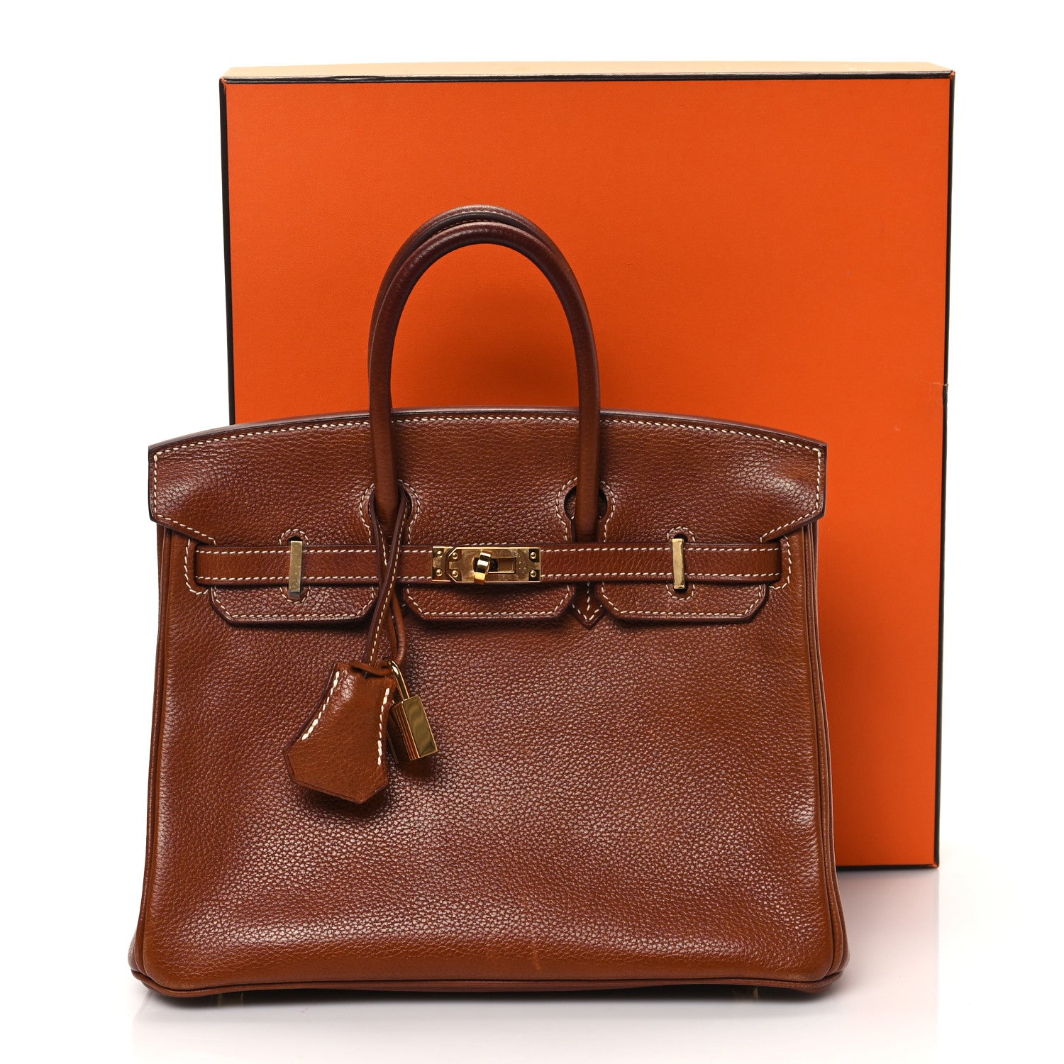 Hermes Natural Barenia Faubourg Birkin 25 Fauve 12 of 12