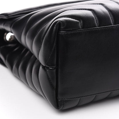 Saint Laurent Calfskin Y Quilted Monogram Medium Loulou Chain Satchel Black 4 of 8
