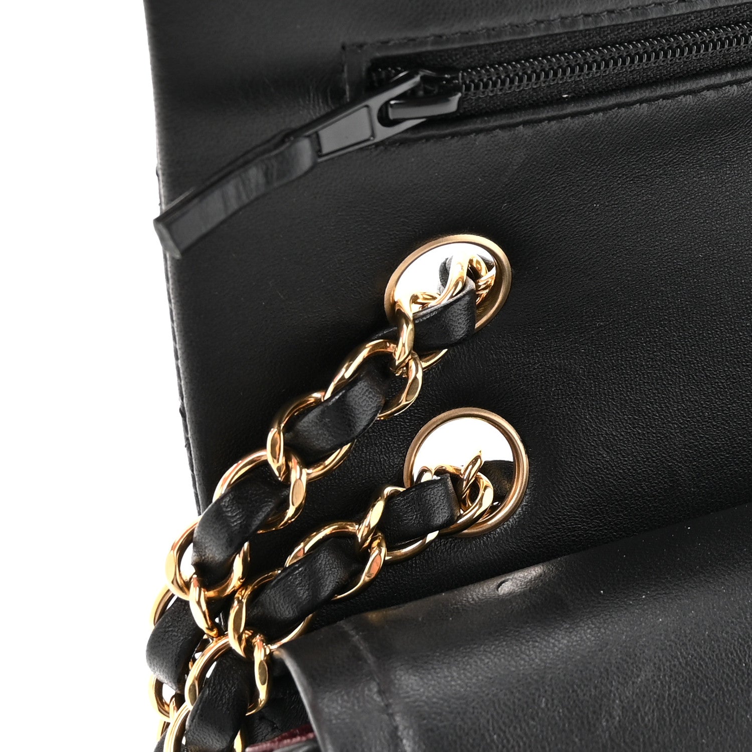 Chanel Lambskin Quilted Small Double Flap Black 11 of 12