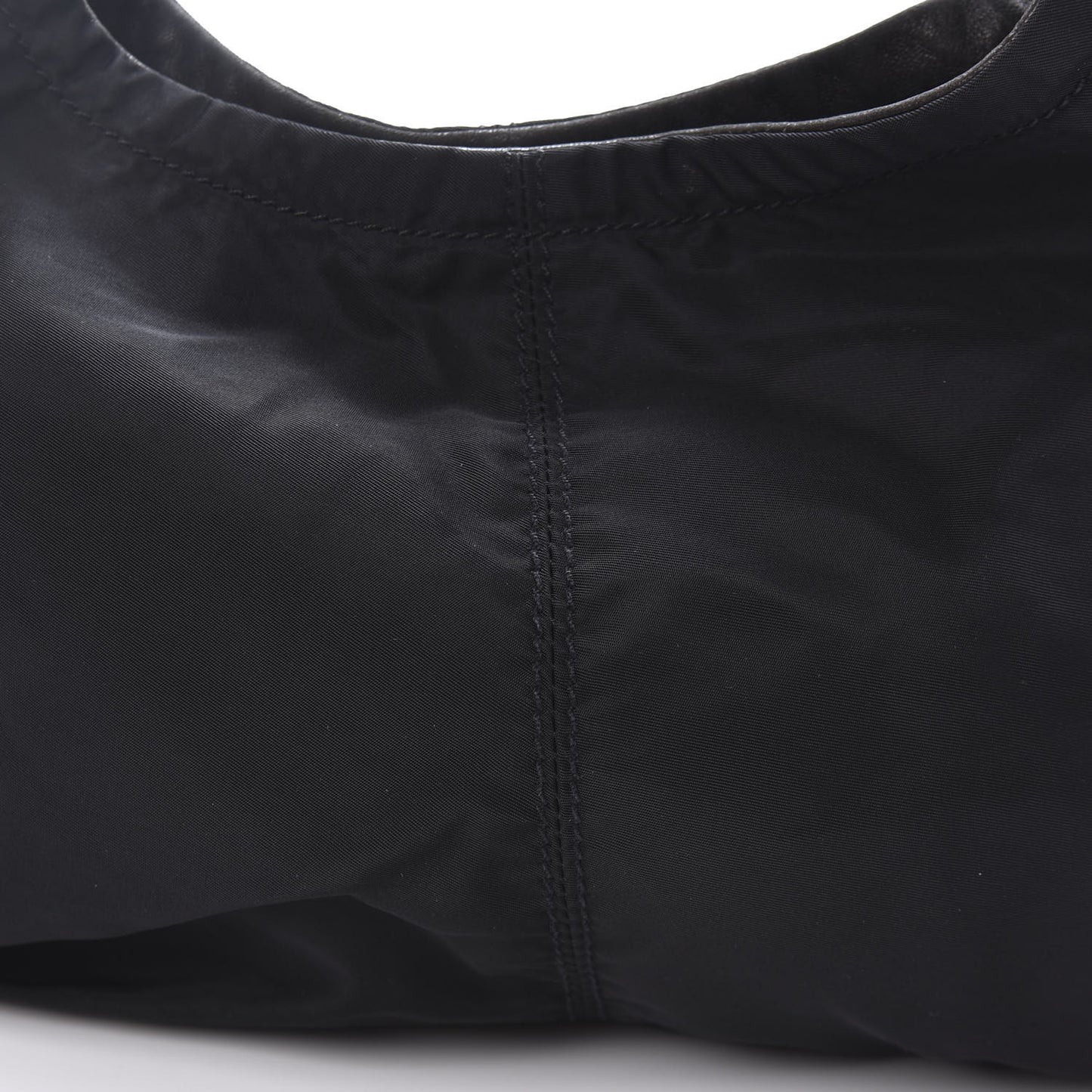 Tessuto Nylon Vitello Hobo Black