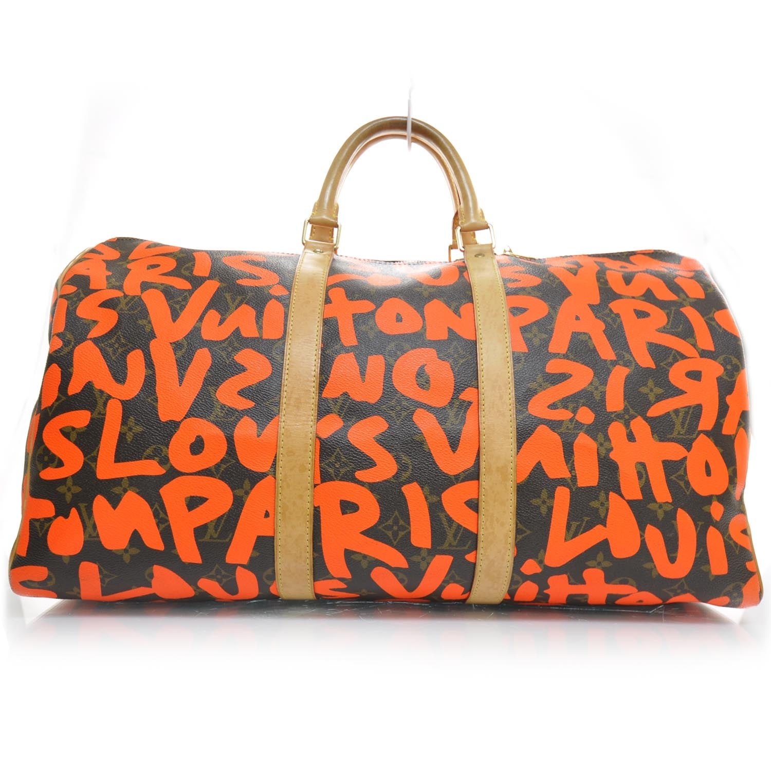Louis Vuitton Monogram Graffiti Keepall 50 Orange 1 of 8