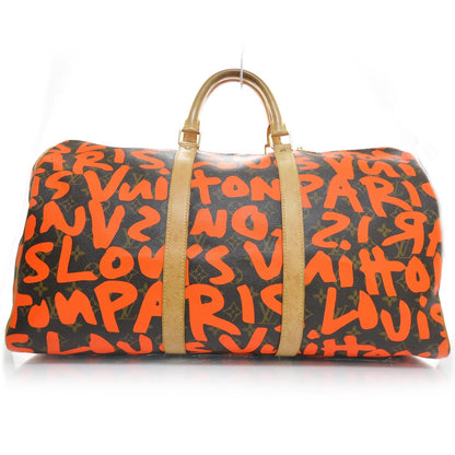 Louis Vuitton Monogram Graffiti Keepall 50 Orange 1 of 8