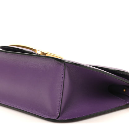 Valentino Garavani Calfskin Vlogo Loco Shoulder Bag Glicine 9 of 9
