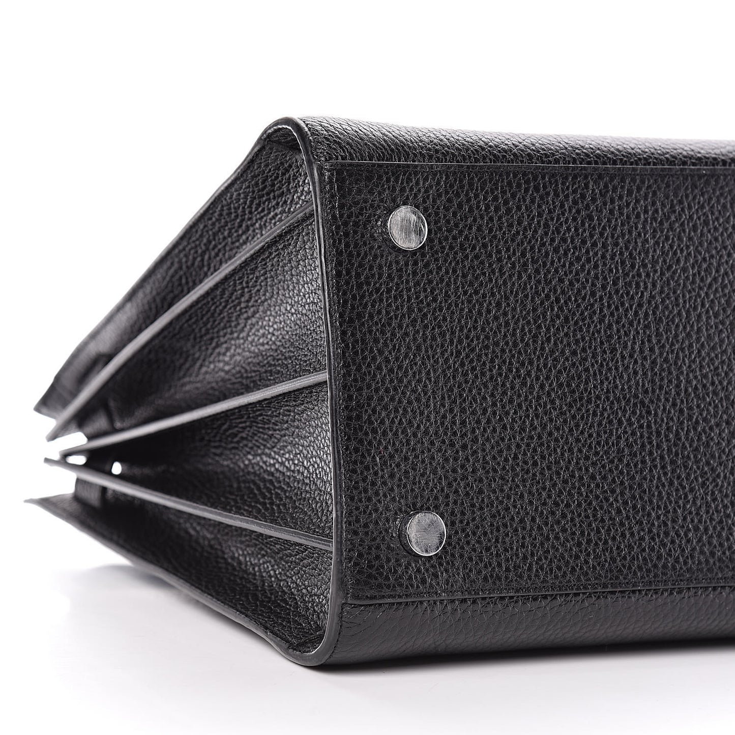 Grained Calfskin Large Sac De Jour Carryall Black