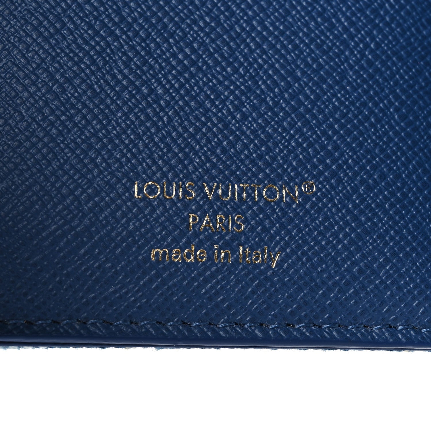 Louis Vuitton Denim Monogram Jacquard Victorine Wallet Blue