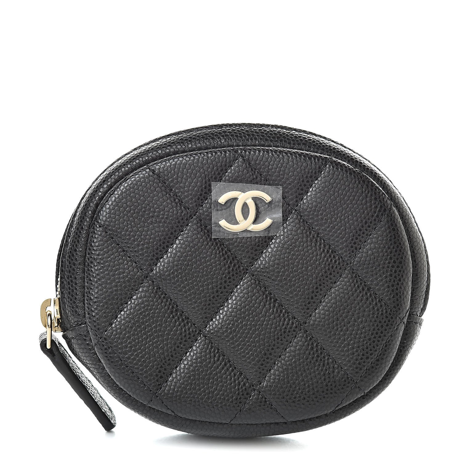 Chanel Caviar Quilted Zip Around Classic Coin Purse Black 1 of 8