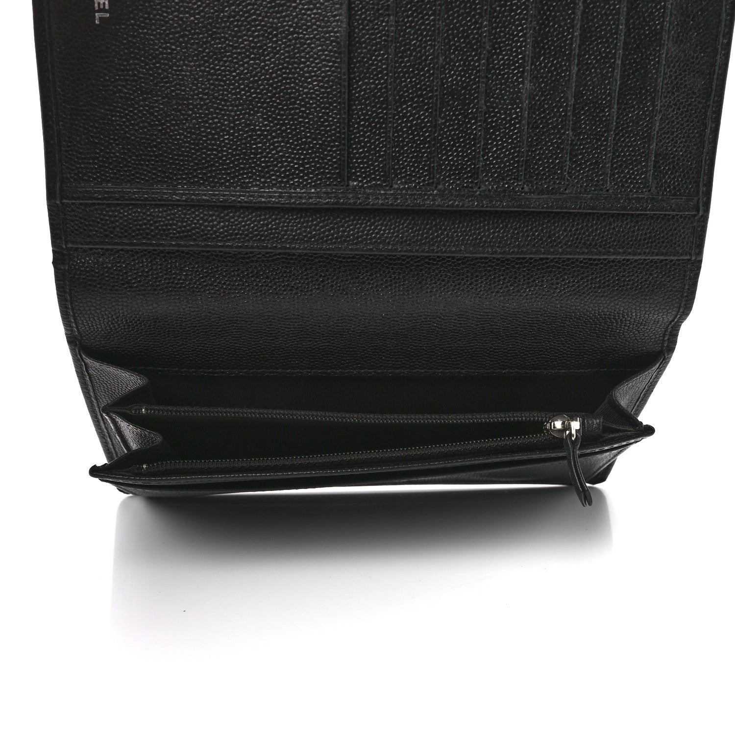 Chanel Caviar Sevruga Yen Wallet Black 5 of 13