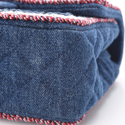 Chanel Denim Braided Mini Rectangular Flap Bag Blue 9 of 10
