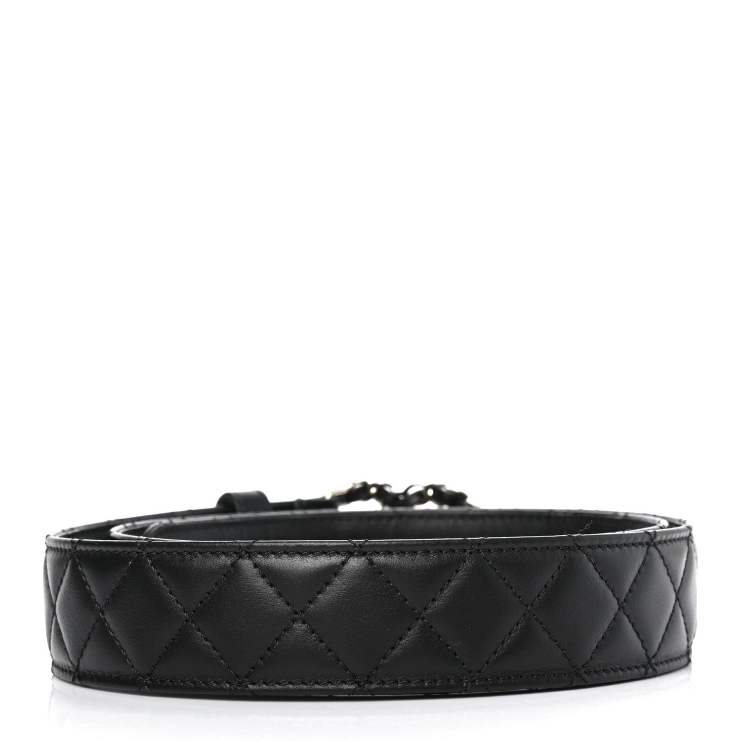 Chanel Lambskin Quilted CC Chain Belt 90 36 Black 2 of 6