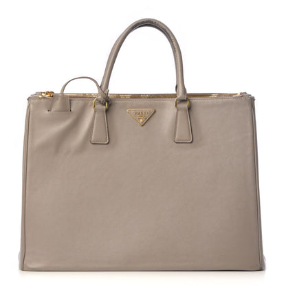 Prada Saffiano Lux Extra Large Galleria Double Zip Tote Argilla 1 of 26