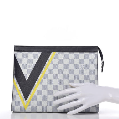 Louis Vuitton Damier Azur Latitude America's Cup Pochette Voyage MM Autres Toiles 2 of 11
