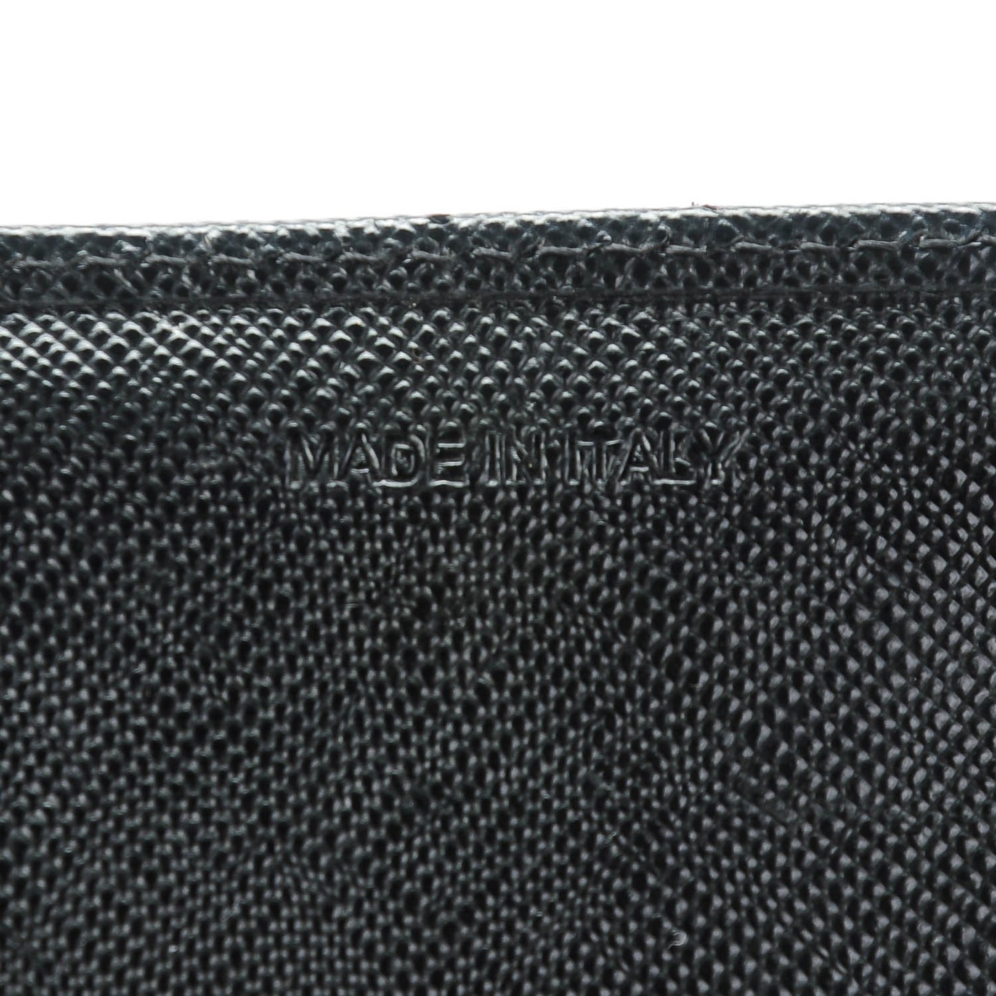 Saffiano Metal Continental Flap Wallet Nero Black