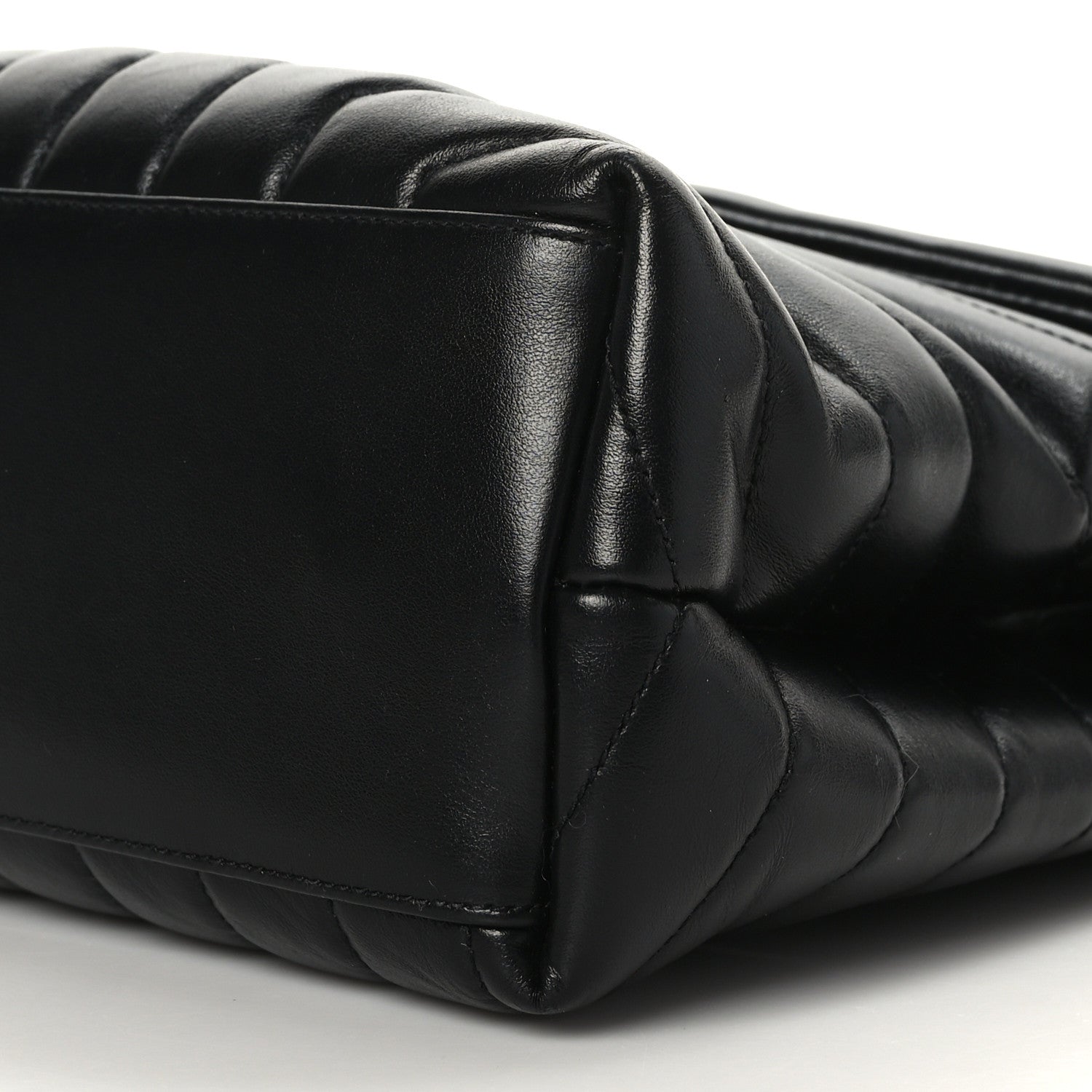 Saint Laurent Calfskin Y Quilted Monogram Medium Loulou Chain Satchel Black 9 of 9