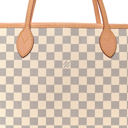 Louis Vuitton Damier Azur Neo Neverfull MM Rose Ballerine 8 of 11