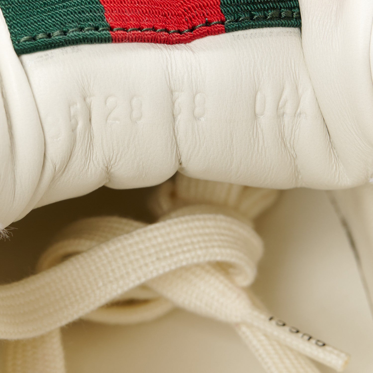 Gucci Calfskin Womens Re-Web Sneakers 38 White Pink 11 of 12