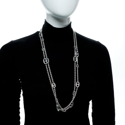 Hermes Sterling Silver Farandole Necklace 160 2 of 5